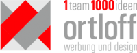 Das ist das Markenzeichen der Firma Klaus Ortloff e.K. Werbung und Design aus Arnstadt.